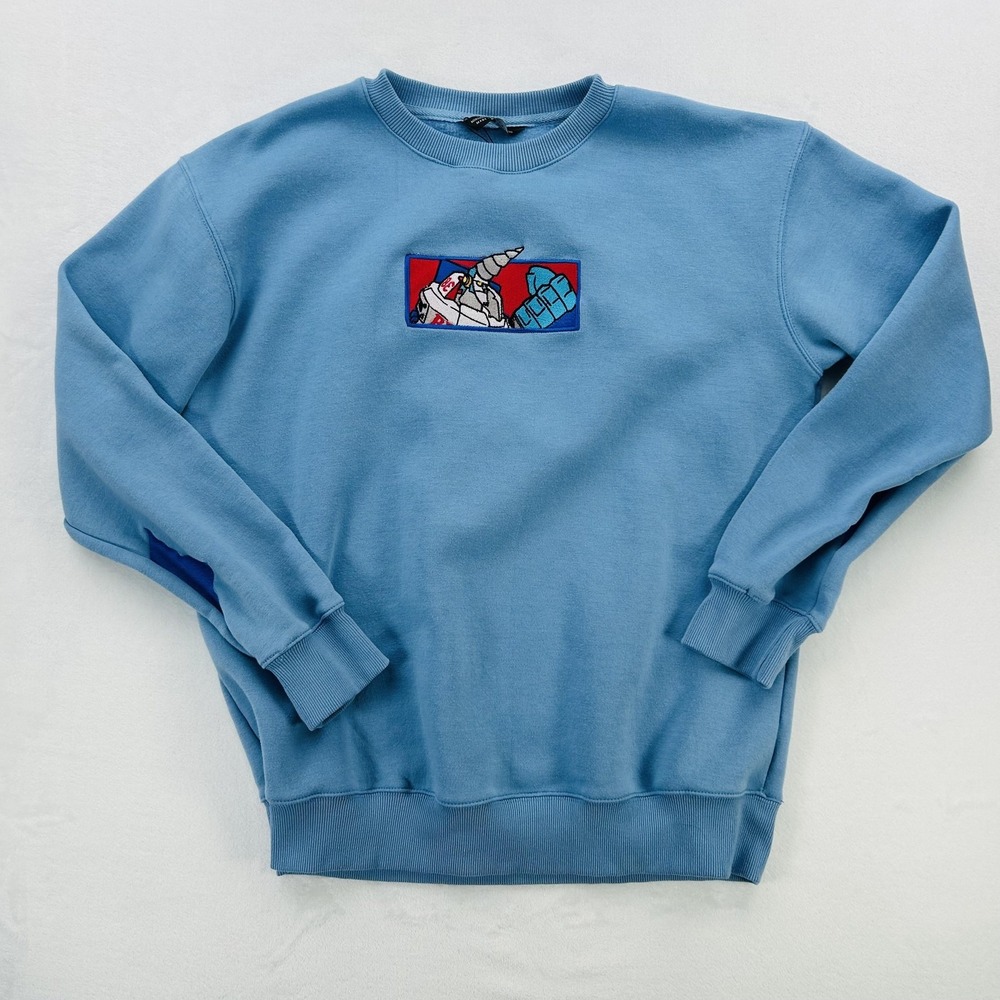Minimaru Clothing Sweatshirt Mens 2XL Anime Robot One Piece Crewneck Pullover